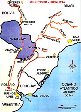 Where is the Parana River located?