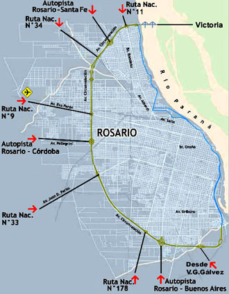 Accesos a Rosario