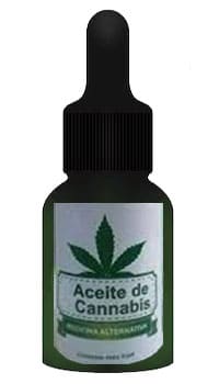 Frasco de aceite de Cannabis